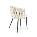 Стул HALMAR K516 светло-бежевый/черный